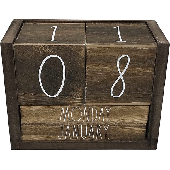 🗓️Rae Dunn Block Calendar 🗓️ - Picture 4 of 14